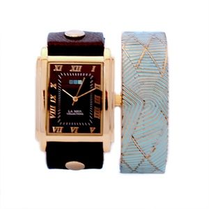 La Mer : Black Oversize Square Watch